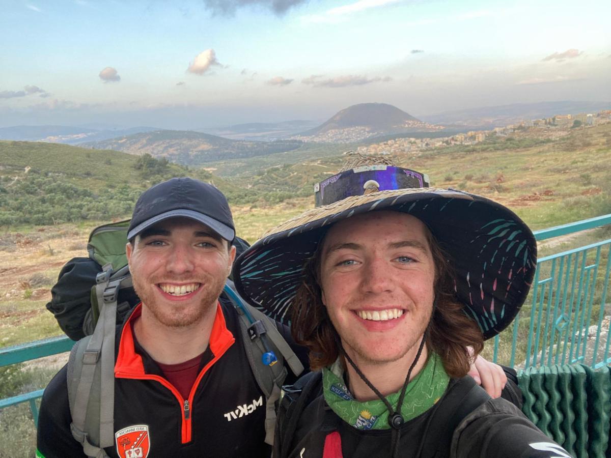 2016 grad Ben Wolf w David Wolf in Israel 2023.jpg